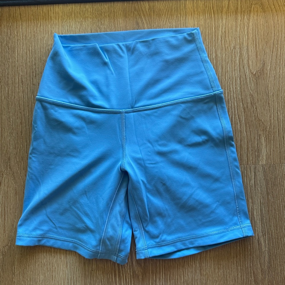 Blue Lululemon shorts